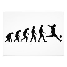 Évolution du football cartons d'invitation personnalisés