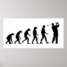 Évolution du golf posters