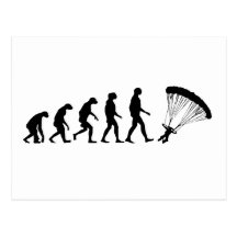 Évolution du parachutage carte postale