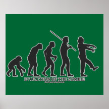 Évolution du zombi poster