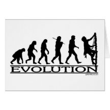 Évolution - escalade carte de vœux