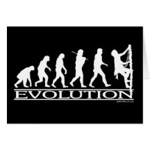 Évolution - escalade carte de vœux