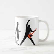 évolution guitar mug à café