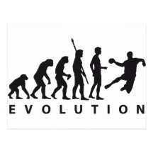 évolution handball cartes postales