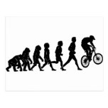 Évolution inclinée carte postale