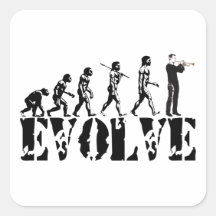 Évolution musicale de musique de bande de bugle de autocollant carré
