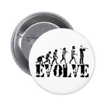 Évolution musicale de musique de bande de bugle de badge avec épingle