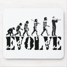 Évolution musicale de musique de bande de bugle de tapis de souris