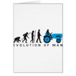 évolution of plus farmer with tractor carte de vœux