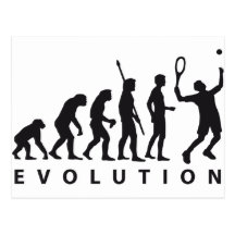 évolution tennis cartes postales