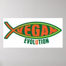 Évolution végétalienne posters