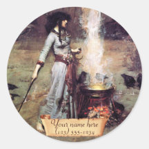 "Ex-libris de Pre-Raphaelite du cercle magique" Autocollants