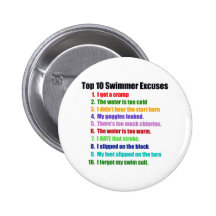 Excuses de nageurs de Top Ten Badges Avec Agrafe