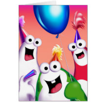 Exploit d'Oog et de Gooomy™. Carte d'anniversaire 