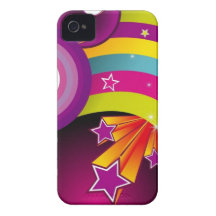 explosion 60s psychédélique coques iPhone 4 Case-Mate