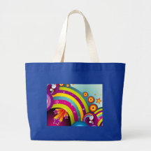 explosion 60s psychédélique sacs en toile