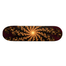 Explosion d'or - conception de fractale skateboard