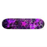 Explosion pourpre d'étoile skateboards personnalisables