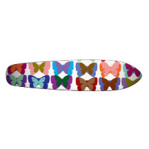 Exposition de papillon plateau de skateboard