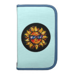 Expressioniste coloré intelligent Sun avec des lun Agenda Folio