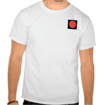 Expressions audacieuses en rouge et le noir t-shirt