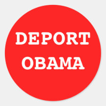 Expulsez l'autocollant d'Obama