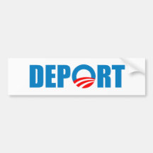 Expulsez Obama maintenant Autocollant Pour Voiture