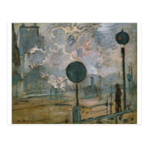 Extérieur de la station de Saint-Lazare (1877) Cartes Postales