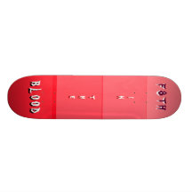 F8TH DANS le SANG les cadeaux de Zazzle de MUSÉE Skateboards Personnalisés