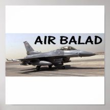 F-16 de Balad d'air Poster