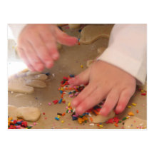 Fabrication des biscuits de sucre carte postale