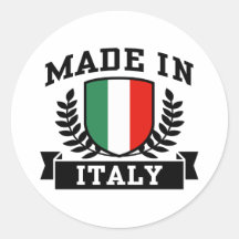 Fabriqué en Italie Adhésifs Ronds