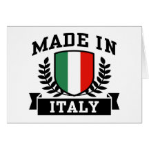 Fabriqué en Italie Carte De Vœux