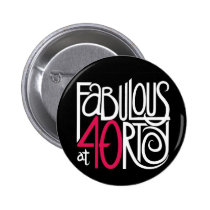 Fabuleux au bouton de l'obscurité 40 badges publicitaires
