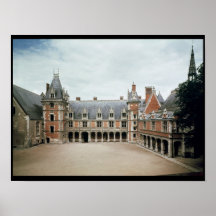 Façade de l'aile de Louis XII, 1498-1503 Affiche