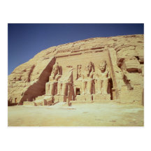 Façade du temple de Ramesses II Carte Postale