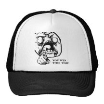 Fâché vous gagnez ce visage de fois casquette de camionneur