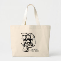 Fâché vous gagnez ce visage de fois sac
