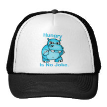 Faim n'a aucune plaisanterie. Hippopotame Casquette