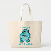 Faim n'a aucune plaisanterie. Hippopotame Sac
