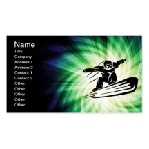 Faire du surf des neiges de Xtreme Cartes De Visite Personnelles