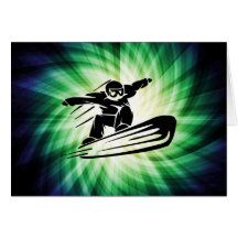 Faire du surf des neiges de Xtreme Cartes De Vœux