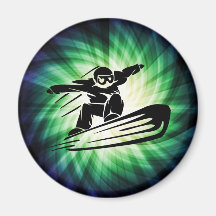 Faire du surf des neiges de Xtreme Aimant Pour Réfrigérateur