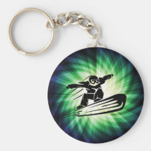 Faire du surf des neiges de Xtreme Porte-clefs