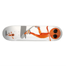 Faire du surf des neiges la planche à roulettes ét