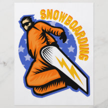 Faire du surf des neiges prospectus customisé