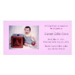 Faire-part d'adoption de carte photo photocartes personnalisées