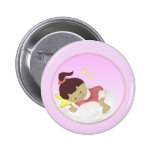 Faire-part de BabyGirl/magnet de douche Badge Avec Épingle