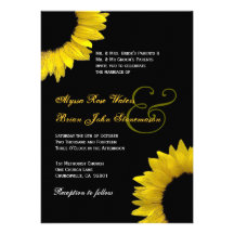 Faire-part de mariage blanc noir jaune de tourneso