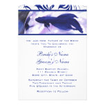 Faire-part de mariage bleu de poissons de Betta